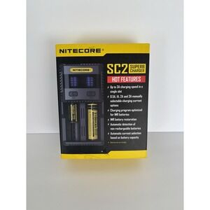 Nitecore SC2 Superb Charger 2-Slot Universal Charger For, 26650, 16340 Open Box
